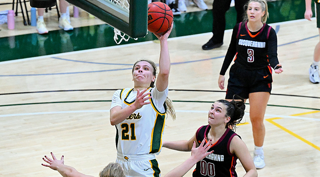 Marywood&rsquo;s Abbey McGee posted the school&rsquo;s first triple-double of 19 points, 16 rebounds and 12 assists in her team’s 76-57 victory over Keystone.