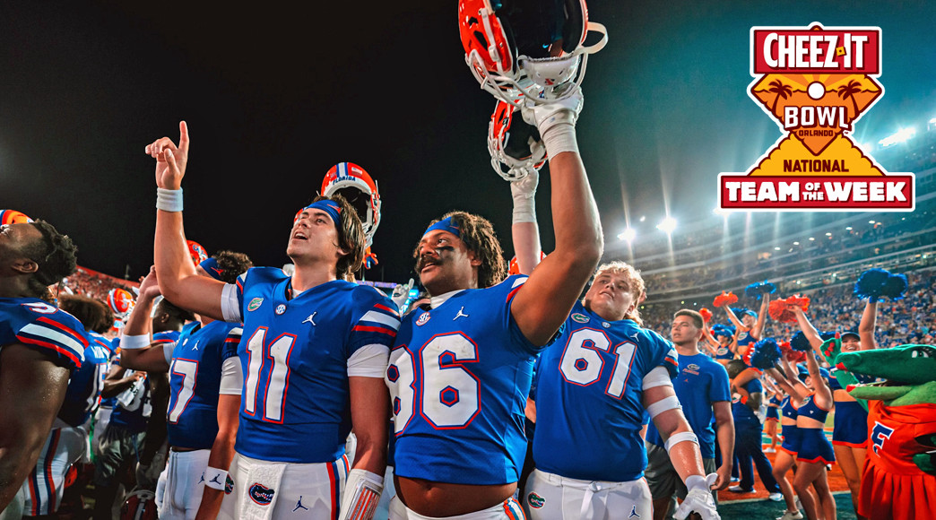 The Gators knocked off Utah to win the first Cheez-It Bowl National Team of the Week honor of the 2022 season.