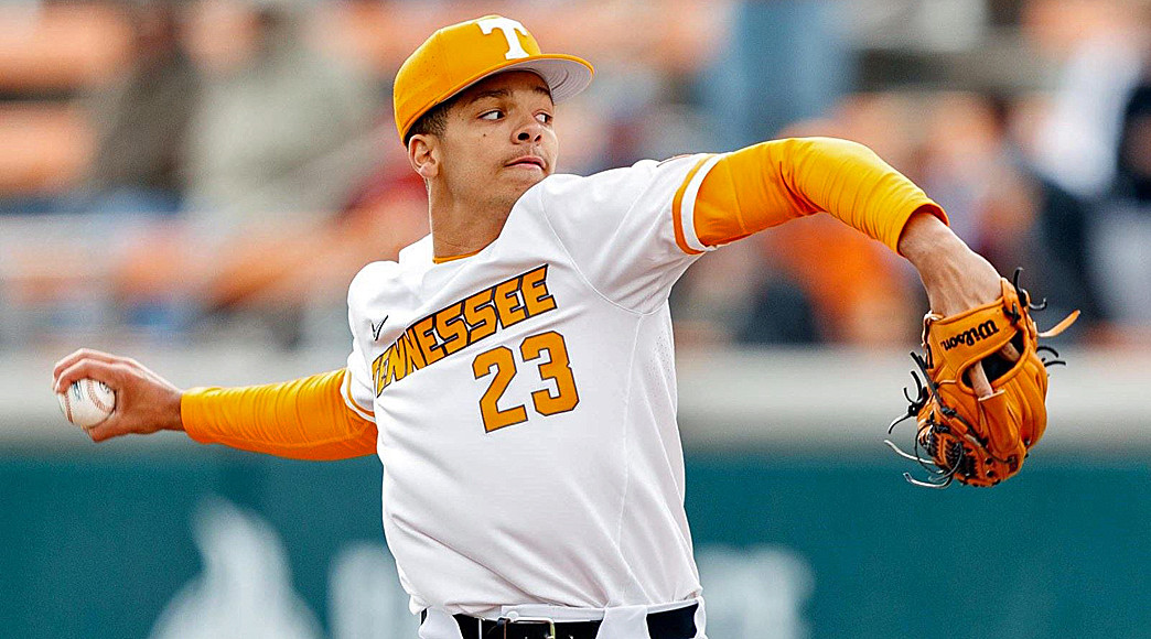 Chase Burns of Tennessee was 8-2 with a 2.91 ERA in 17 appearances and 14 starts.
