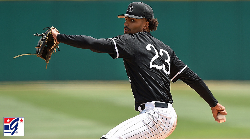 Juaron Watts-Brown was 3-0 with a 1.64 ERA for the Dirtbags in May.